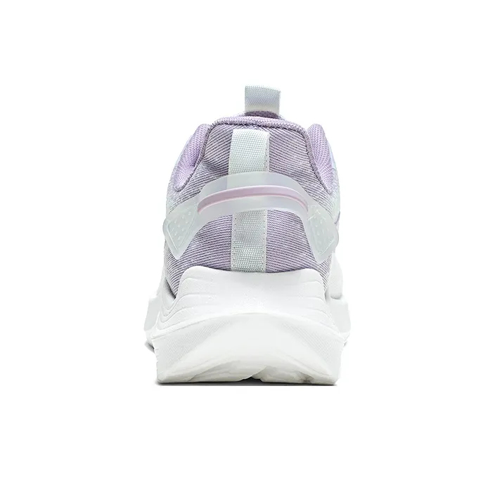 Warrior Cushioning Rebound Height Increasing Lightweight Slip Resistant Low Top Running Shoes Women's Taro Purple-3