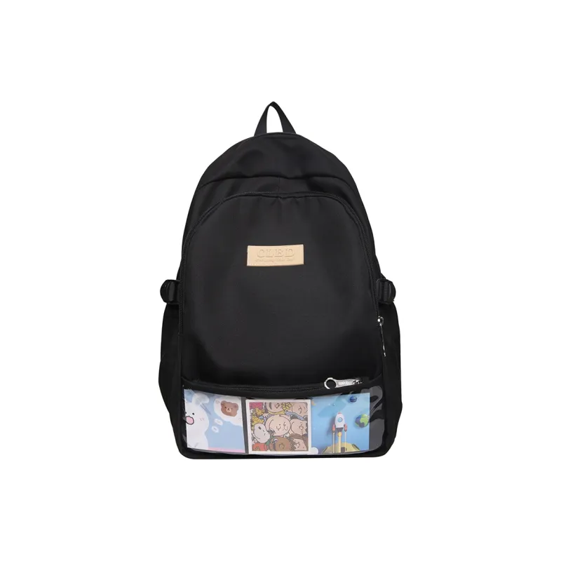 Wolfhorse Nylon Backpack Unisex Pink/Blue/Black/Purple-14