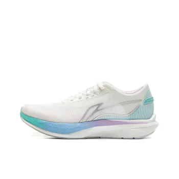 LINING ZhuiFeng Running Shoes Women's Low Top Standard White, Porcelain Turquoise