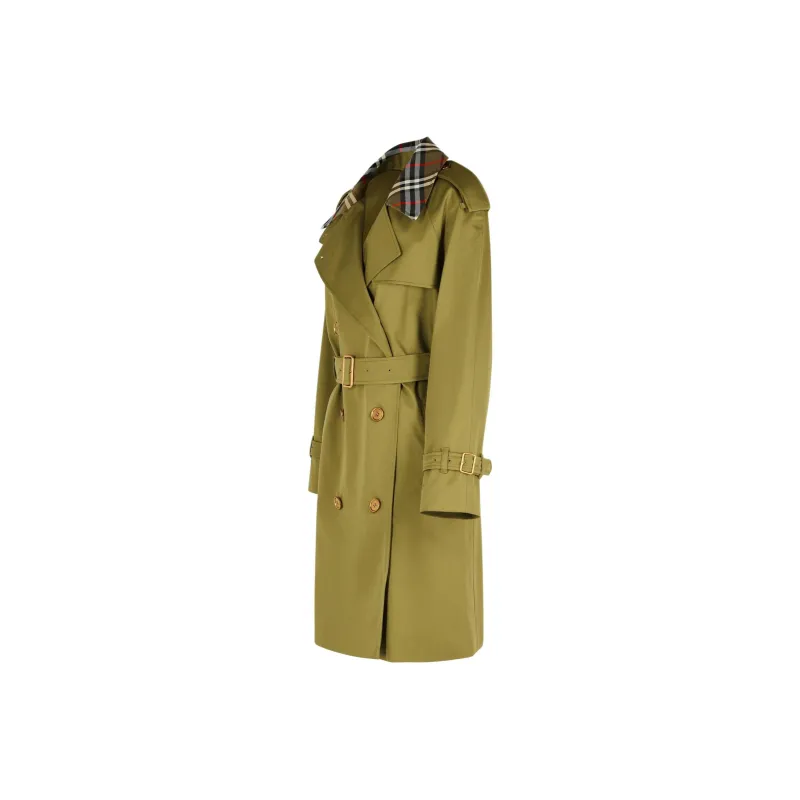 Burberry Trench Coat Women's Green-2