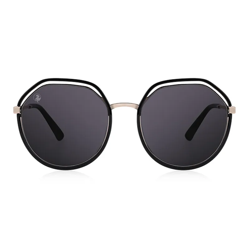 VEGOOS TR/Memory Plastic Stainless Steel Irregular Shape Sunglasses Women's-1