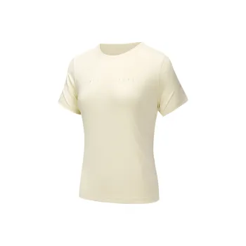 Anta Variety Training Collection T Shirt Women's Milk Crisps Yellow