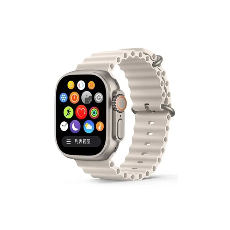MUZHITIANKONG Apple Compatibility Watch Band Silicone Material-5