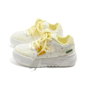 WJA Low Top Skateboard Shoes Women's Lemon