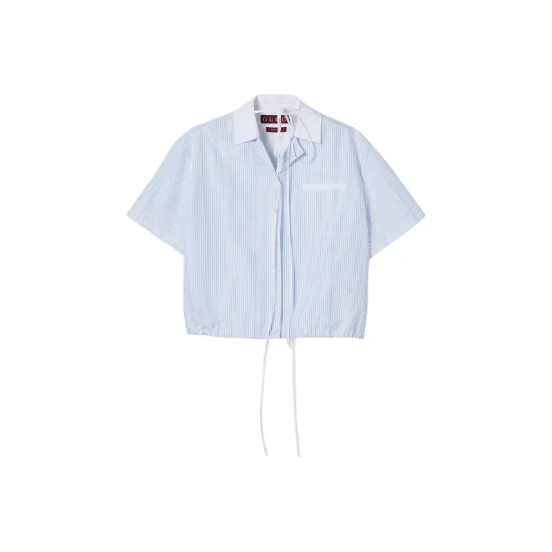 GUCCI FW25 Shirt Women's Light Blue-0