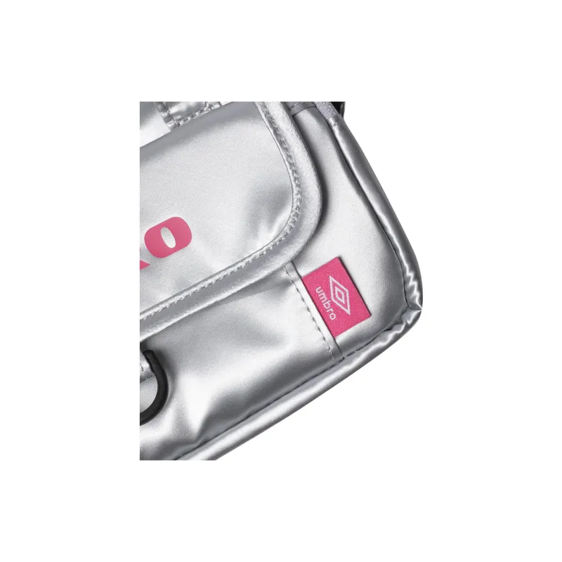 Umbro Polyurethane One Shoulder Handbag Extra Mini Unisex Silver-4
