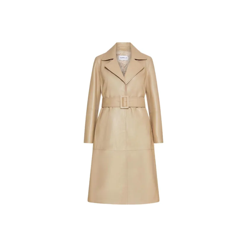 Marella Leather Jacket Women's Natural-0