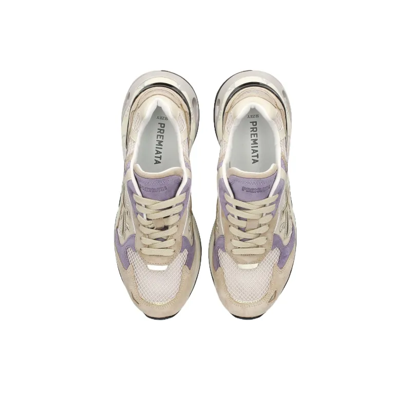 PREMIATA Sharky Low Top Casual Shoes Women's Beige-5