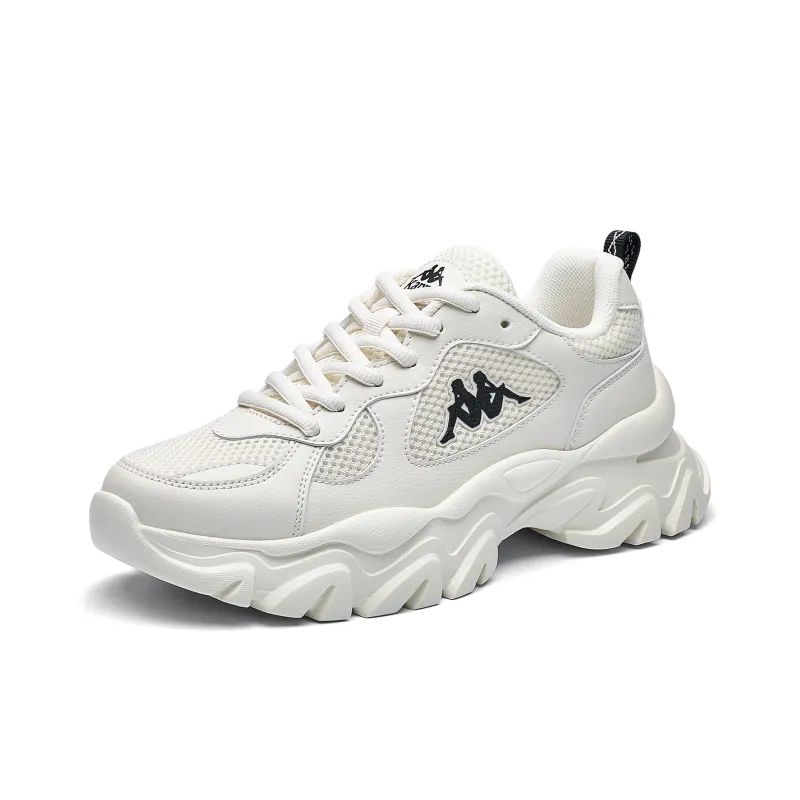 Kappa Back to Back Breathable Height Increase Low Top Chunky Sneakers Women's White Black-2
