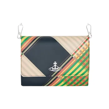 Vivienne Westwood Synthetic Leather One Shoulder Wallet Men's Green & Multicolor