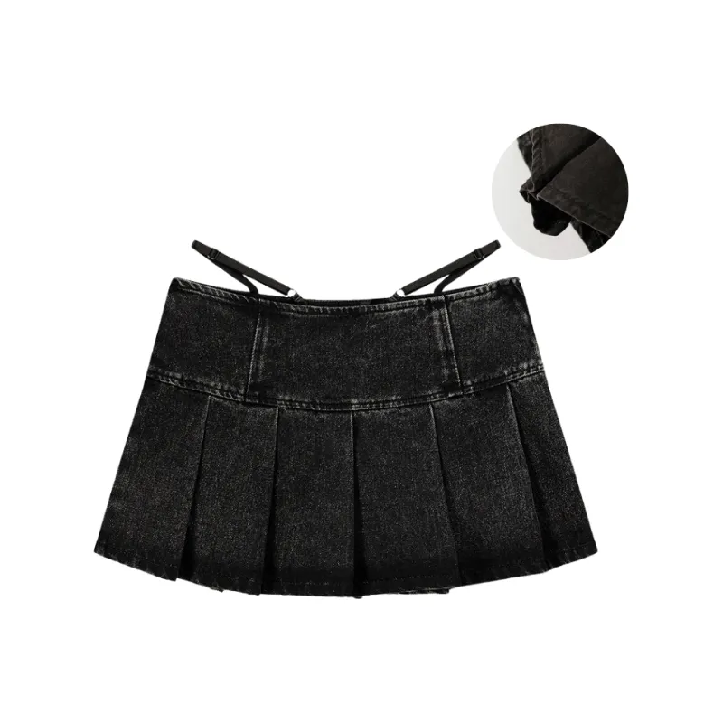 CHUU Casual Short Skirts Women's Gray-1