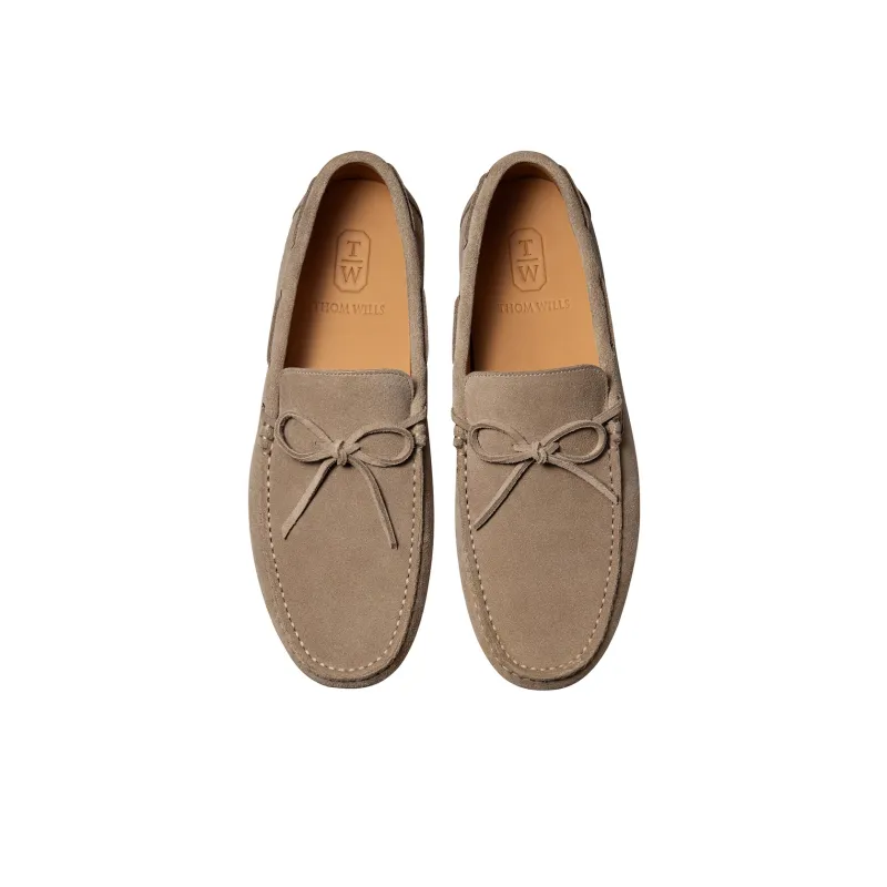 THOM WILLS Fashion Versatile Belt Buckles Gommino Loafers Casual Shoes Men's-2