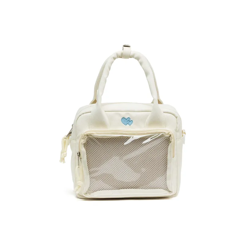 CAREBEARS Polyester Handbag Women's Beige/Pink-7