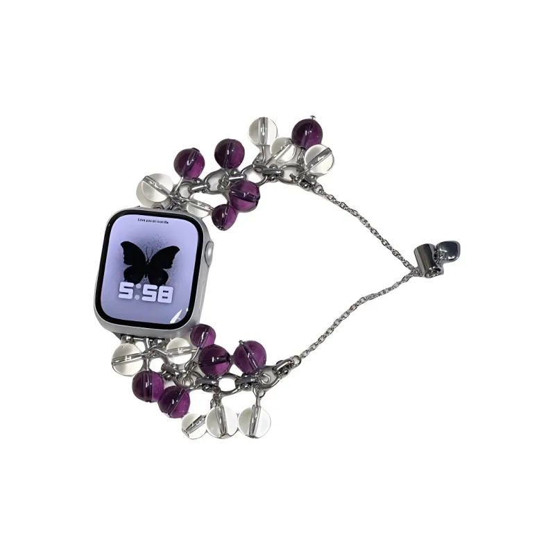 KVZUVUU Apple Compatibility Watch Band Metal-0