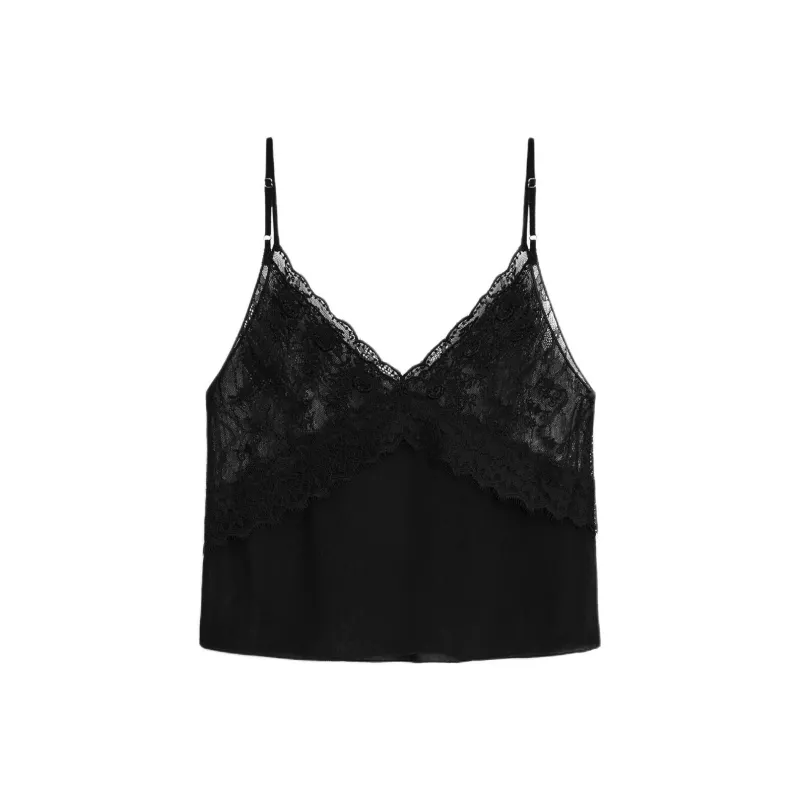 Massimo Dutti Camisoles Women's Black-1