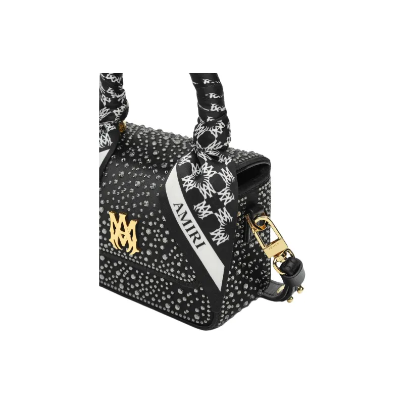 AMIRI Viscose One Shoulder Handbag Mini Women's Black-3