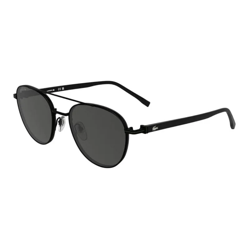 LACOSTE Metal Aviator Sunglasses Men's Black-0