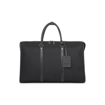 Chrisdien Deny Cow Leather Travel Bag Men's Black