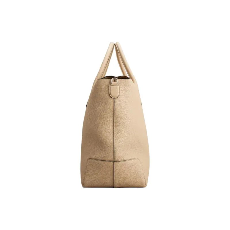 TOD'S DI Calfskin Portable Briefcase Tubas Men's Beige-2