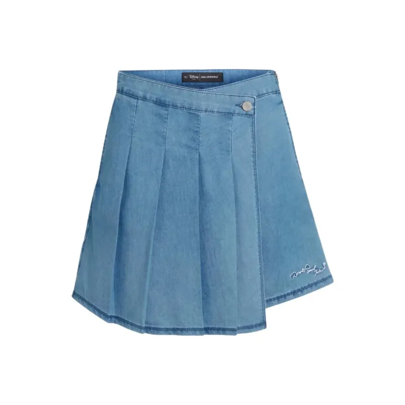 KARL LAGERFELD x Disney Denim Shorts Women's Blue-0