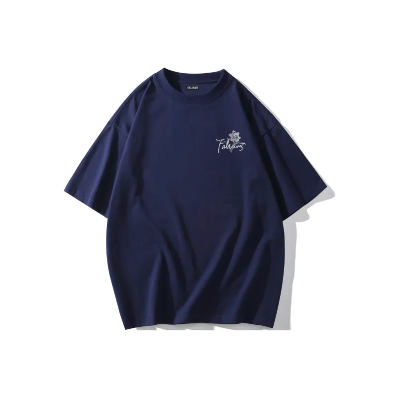 FALIAMS T Shirts Unisex Navy Blue-0