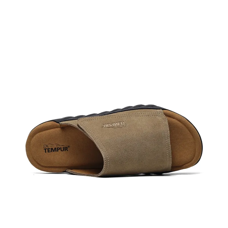 TEMPUR Slide Slippers Men's Khaki-3