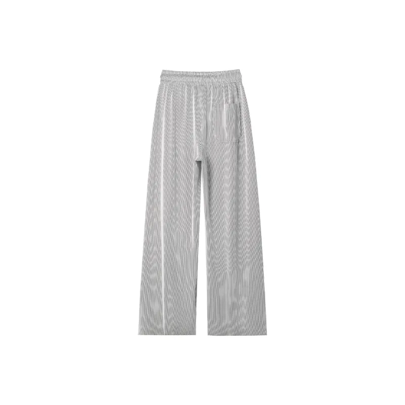 NOAHGIGI Casual Pants Unisex Black/White-1