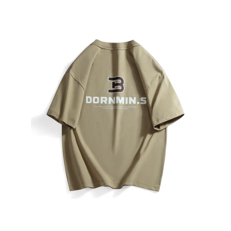 WOSAWE Trendy Fashion Basic Top Summer Crew Neck Drop Shoulder Individual Short Sleeved T Shirt Unisex-3