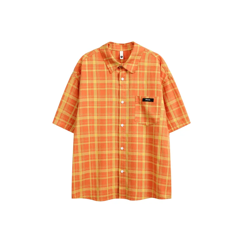 NEAR HERE Shirts Unisex Orange-0