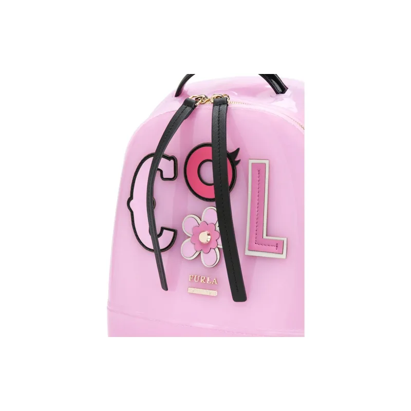 Furla Candy PVC Polyvinyl Chloride Backpack Women's Pink-2