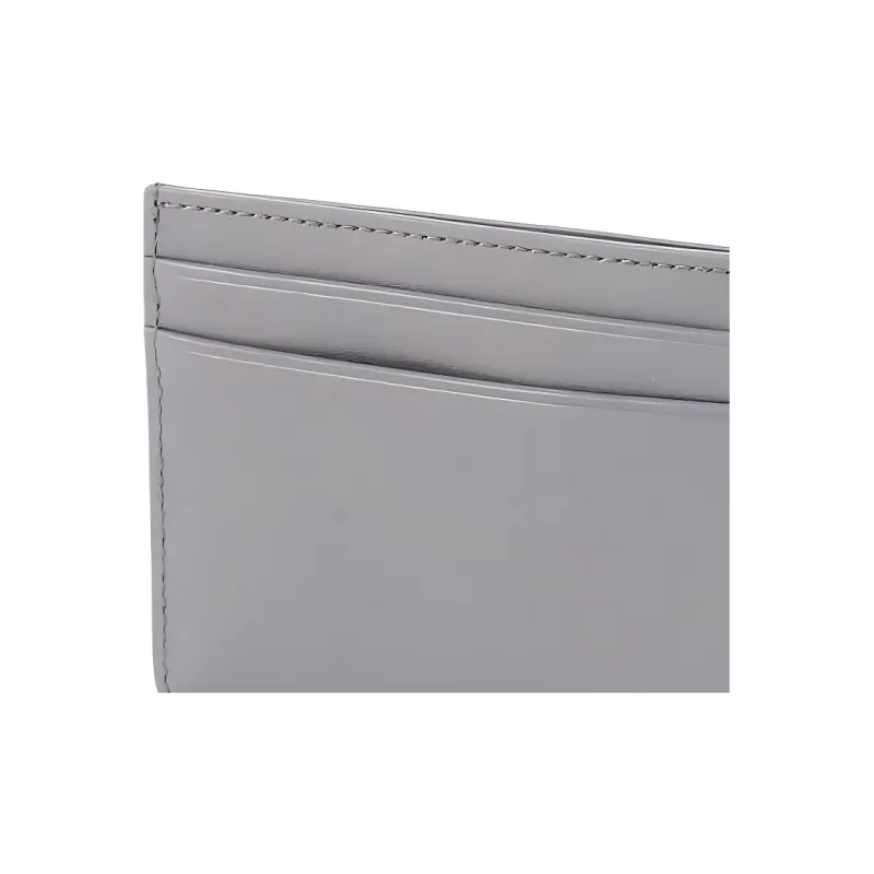 Sandro Cow Leather Card Holder Men's Medium Gray-2