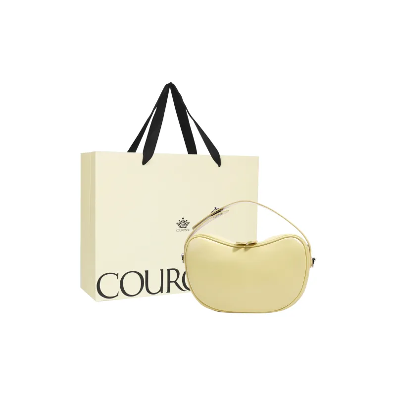 COURONNE Top Grain Oil Wax Sheepskin Shoulder Bag, Crossbody Bag, Handbag Women's Multicolor-0