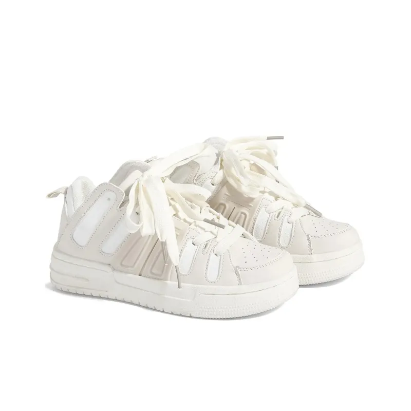 Boldi Kuki Low Top Skateboard Shoes Women's Ecru-4