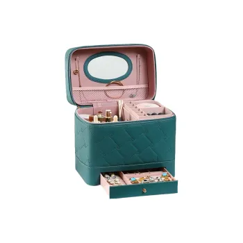 MUYAXUAN Large Capacity Makeup Bag, Travel Suitcase Storage Box