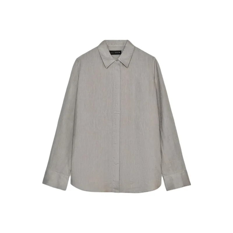ZARA ZW Series Shirts Women's Light Gray-0