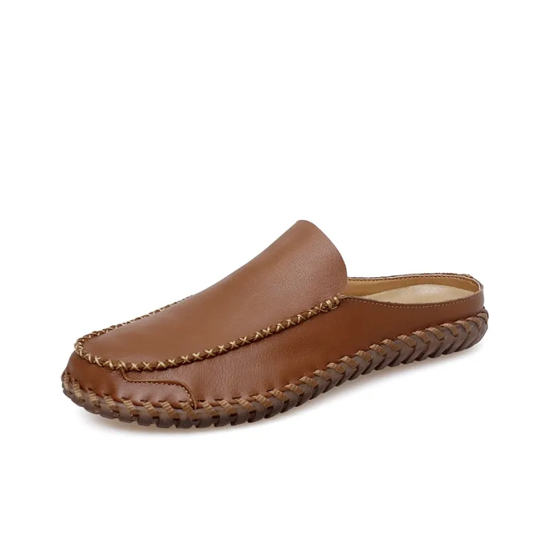 AMICNIEGD Quiet Slip Resistant Closed Toe Slippers Men's-6