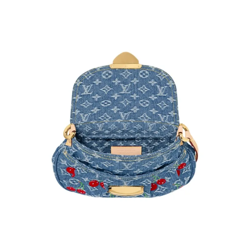 LOUIS VUITTON X Takashi Murakami Cherry Sunset Denim Monogram-3