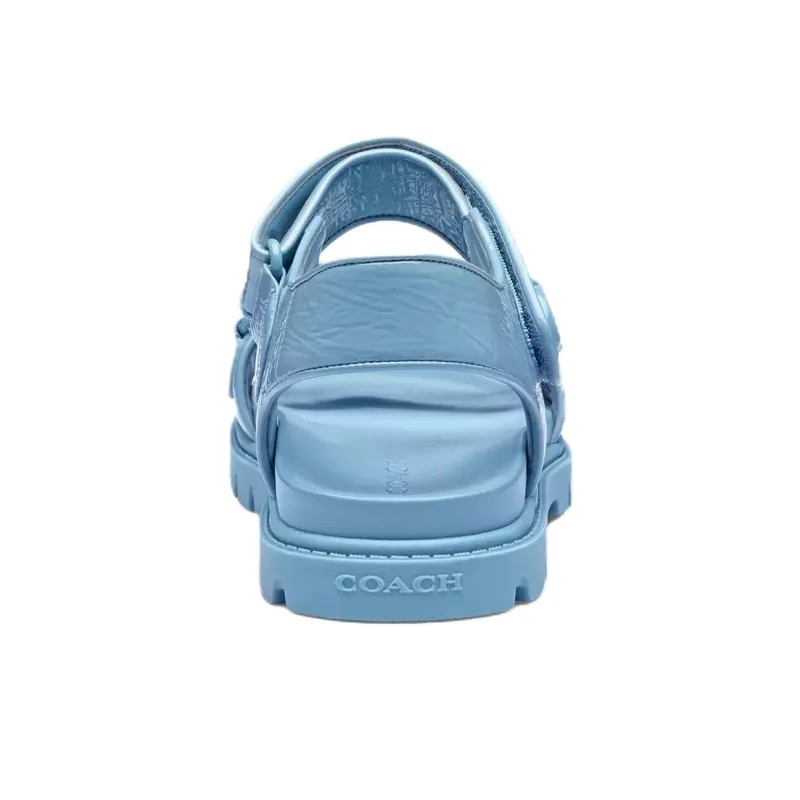 COACH Brynn One Strap Sandals Women's Blue-4