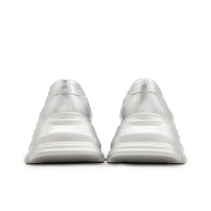 FED Loafers Women's Silver-5