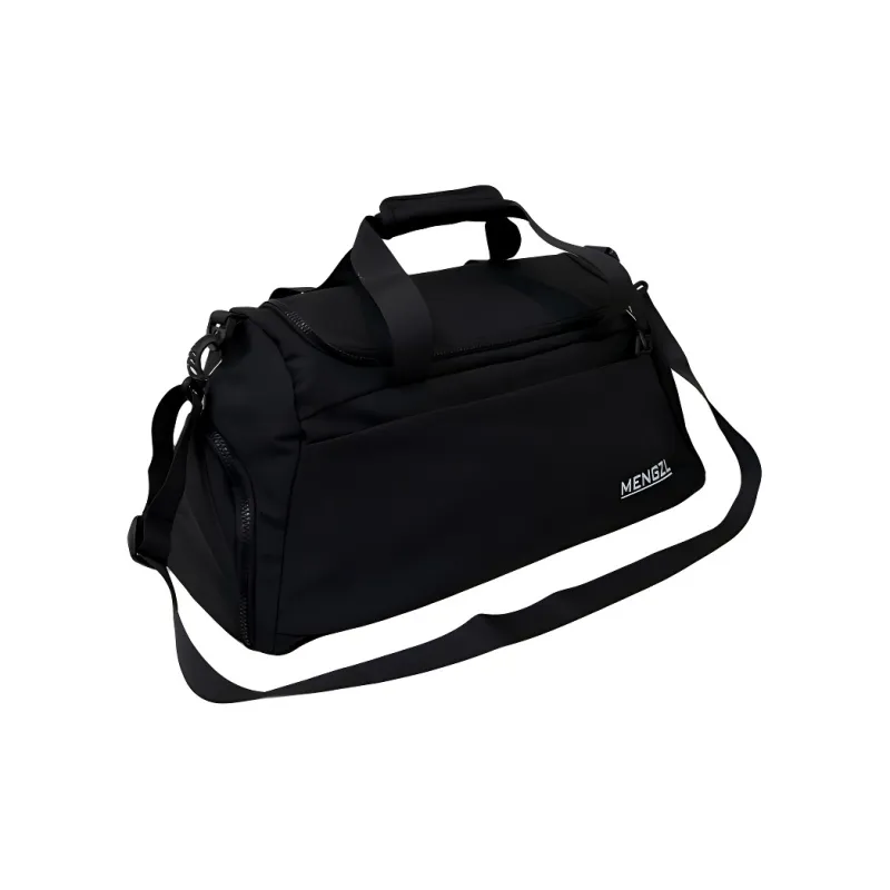 Meow In The Grass Nylon Gym Bag Travel Bag Unisex White/Black/Green/Blue/Pink-1