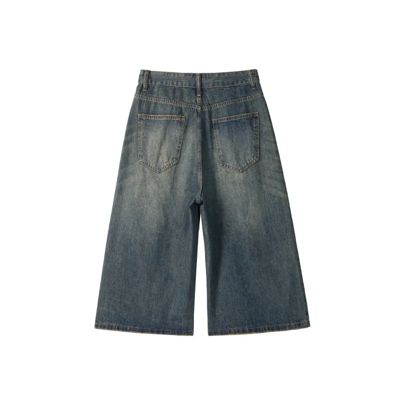 KEIRANDUN Denim Shorts Unisex-1