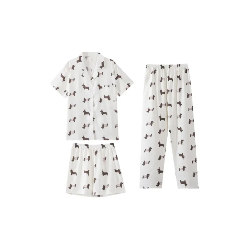 WANANNI Pajama Set Women's White-11