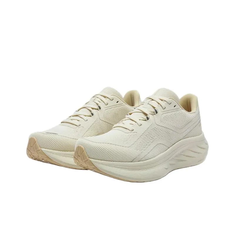 Saucony Ride 18 Anti Slip Wear Resistant Low Top Casual Running Shoes Unisex Beige-2