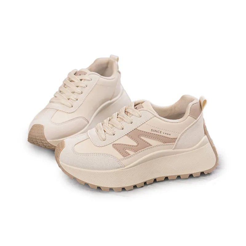 Gai Renpu Slip Resistant, Abrasion Resistant, Breathable Low Top Chunky Sneakers Women's-7