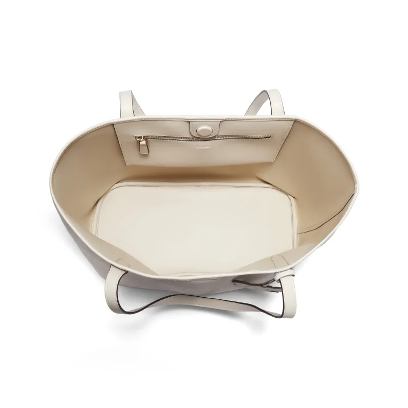 BELLE Vintage Monogram Versatile Commute Everyday Premium Shoulder Bag Tubas Women's White/Apricot-2