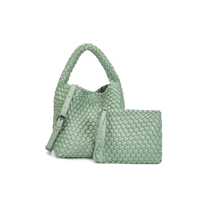 SHORT HAIR GIRL PU Handbag Basket Bag Shoulder Bag Combo Bag Regular Women's Multicolor-9