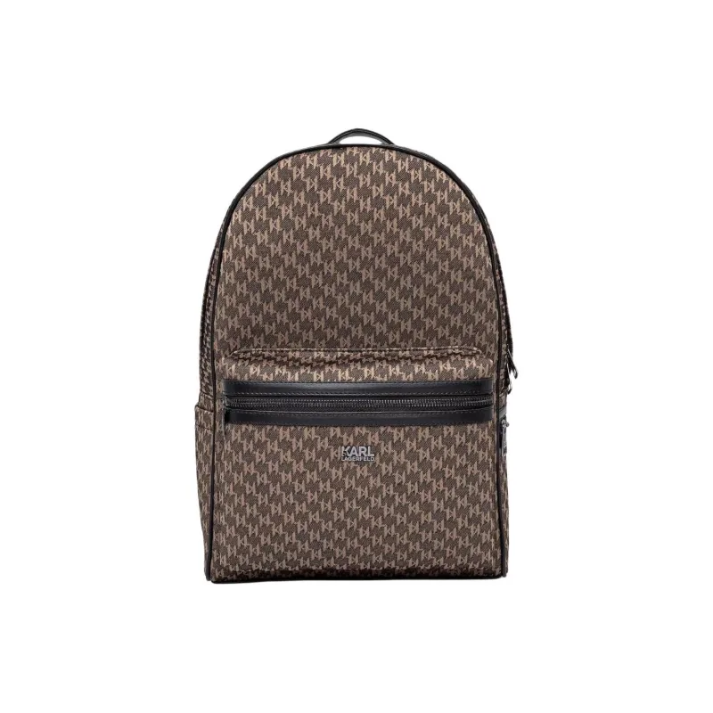 KARL LAGERFELD Viscose Backpack Men's Umber-0