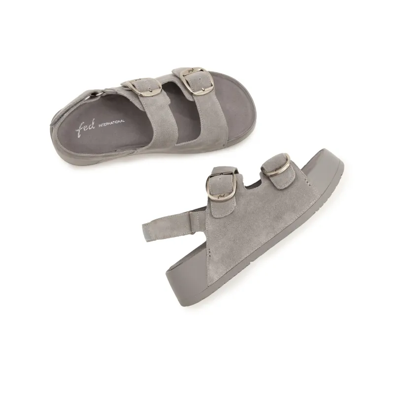 FED One Strap Sandals Women's Gray-4