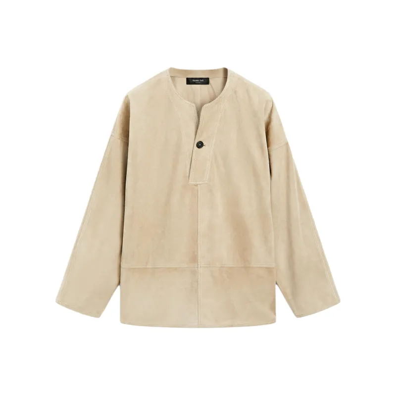 Massimo Dutti Leather Jacket Women's-0