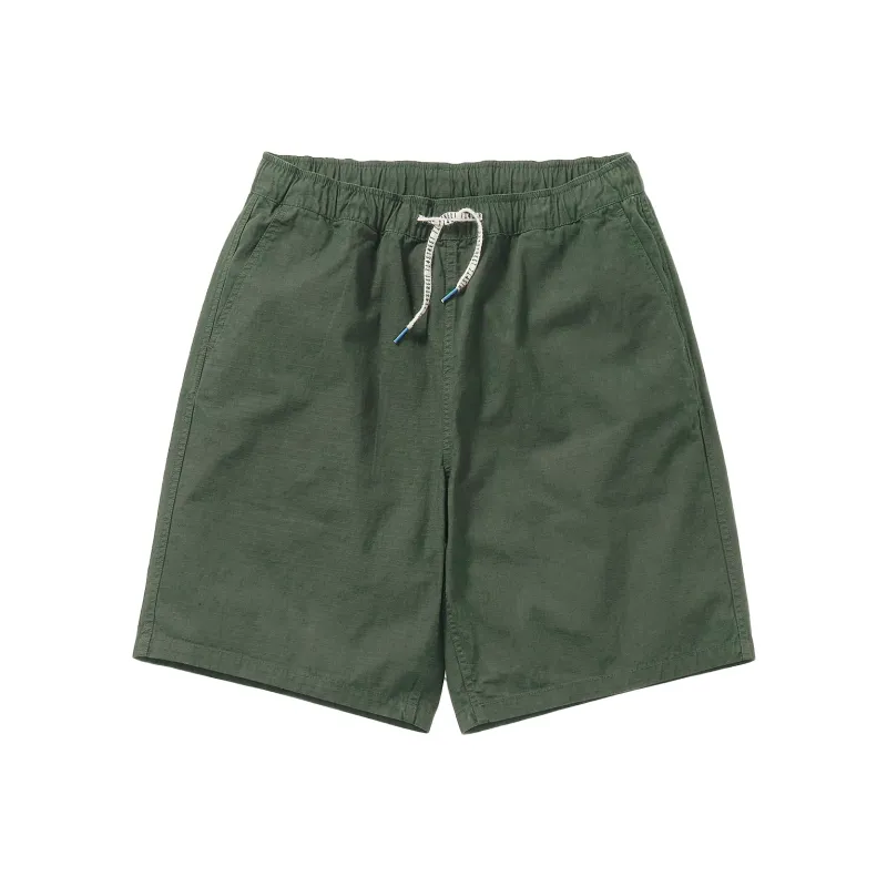 714STREET 100% Cotton Plaid Shorts Unisex Black Gray-6